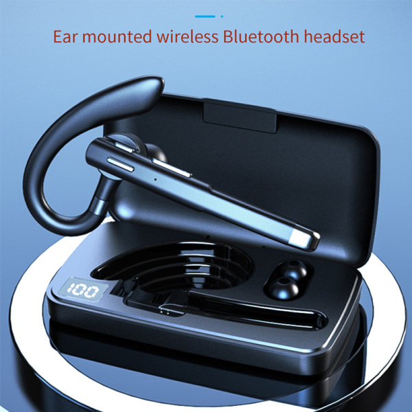 INF Öronsnäcka Bluetooth 5.1 Dual-Mic CVC 8.0 brusreducering Sva Svart