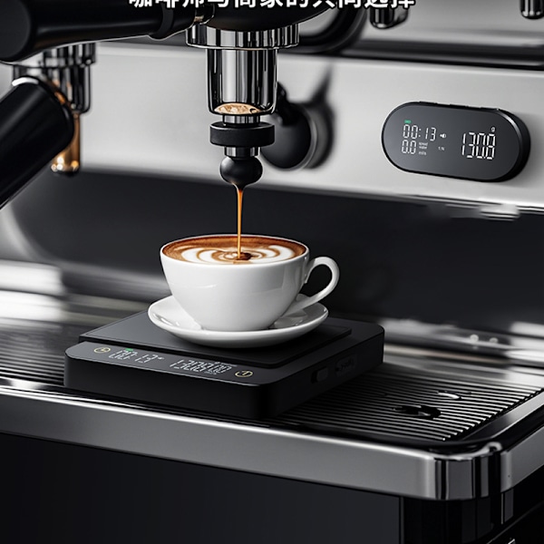 Digital kaffevåg med timer - Perfekt hällning varje gång