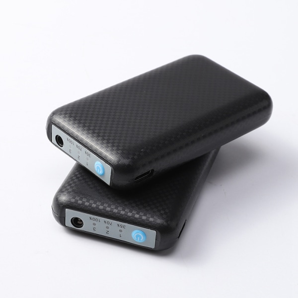 Batteriopvarmede sokker til såler/vrist 4000 mAh Sort S