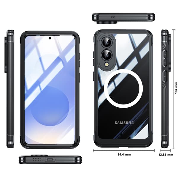 Stødsikkert cover til Samsung Galaxy S25 Edge Black Black