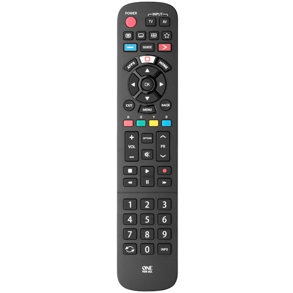 URC 4914 Remote control replacement Panasonic musta