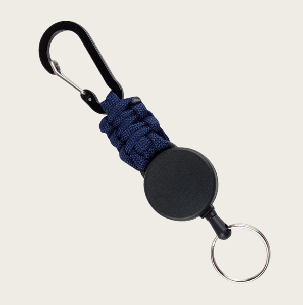 Infällbar Nyckelring med bältesklämma, 2-pack NavyBlue NavyBlue