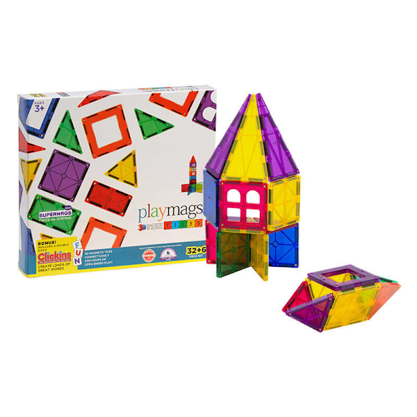 Magneettilaatat 3D Playmags 165 - 32 kpl setti