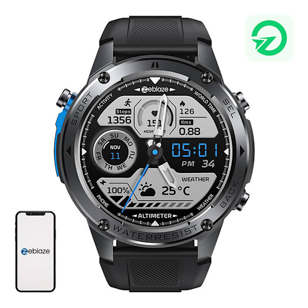 Zeblaze Stratos 2 Ultra Smartwatch (svart)