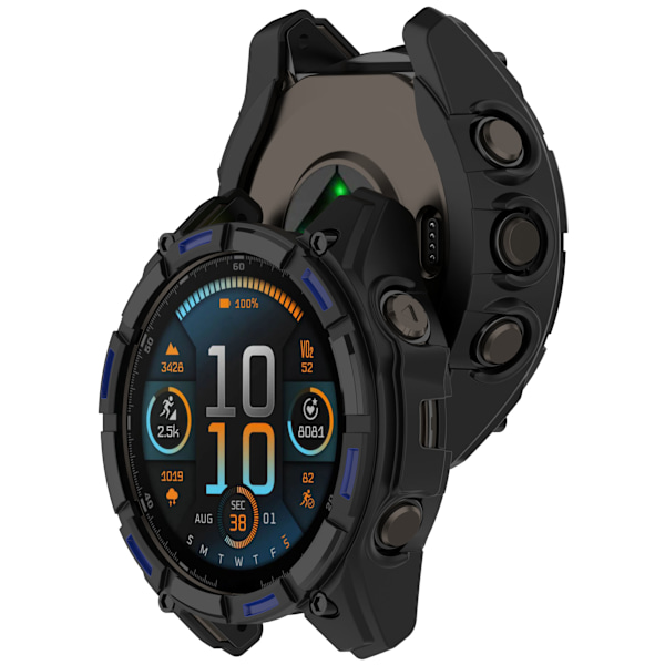Tactix 8 AMOLED -kotelo: Suojaava TPU-kehys Garminille