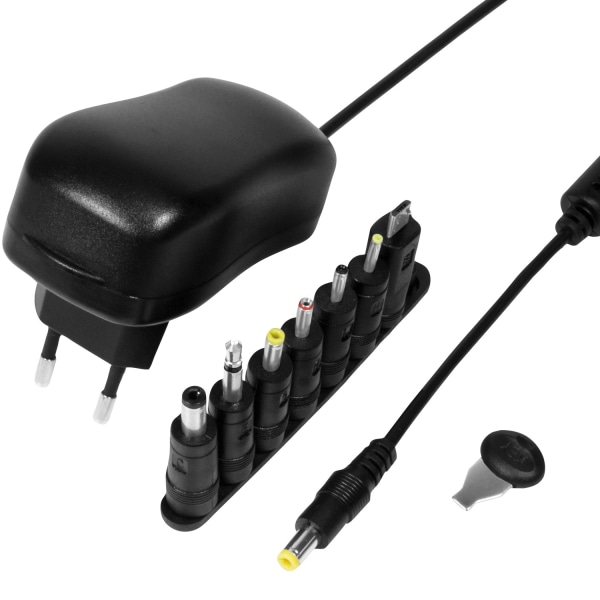 LogiLink Nätadapter 230V-> 3-12V 2A 24W Svart