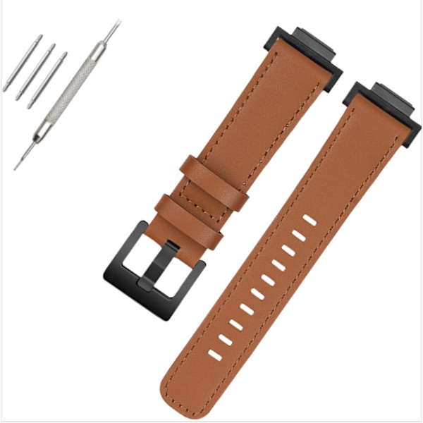 Klockarmband i äkta läder för Casio G-SHOCK DW-5600/GWB5600/GA-2100 Brun