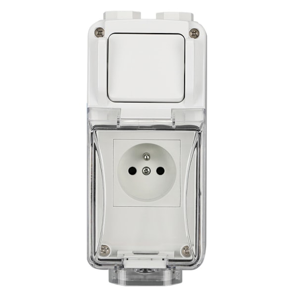 Mate French Standard 16A Outdoor Switch Combination Vattentätt uttag