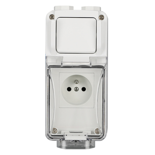 Mate French Standard 16A udendørs switch kombination vandtæt stikkontakt