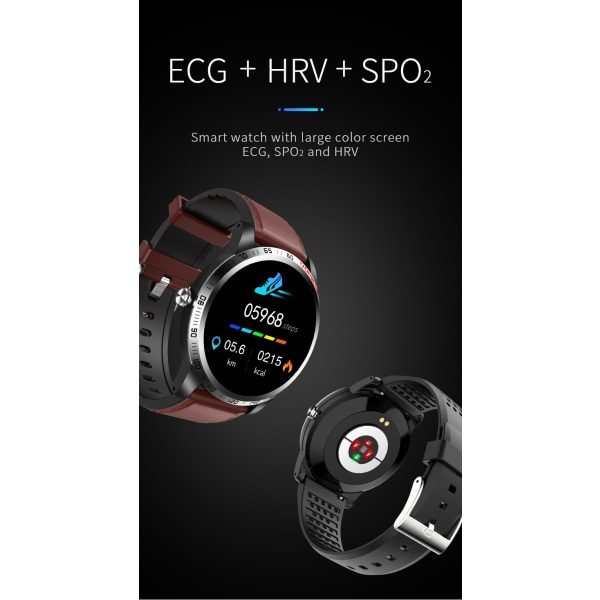 Smartwatch med blodtryk og pulsmåler