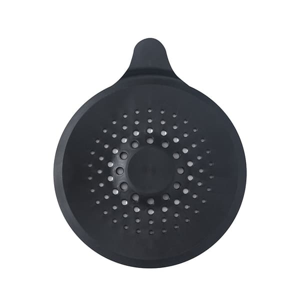 2 stk. silikone afløbshårstopper, brusdørsafløbsdæksel Black Black