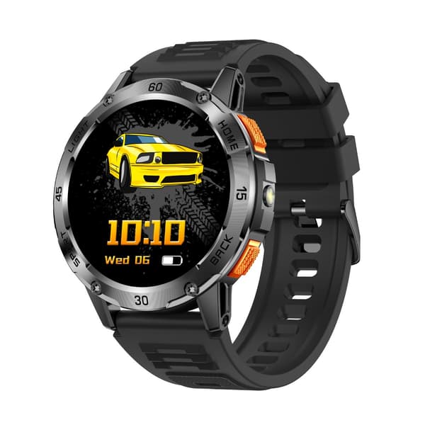 Multifunktionell Smartwatch med Hälsoövervakning och Bluetooth-samtal, kompatibel med Android & iOS Black Black
