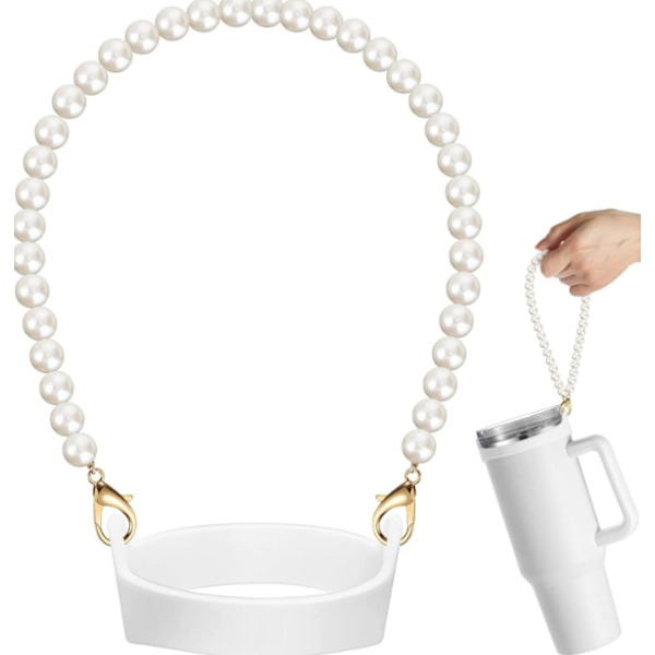 Bærbar Stanley Cup-holder - Det perfekte tilbehør til din Stanley Cup White White