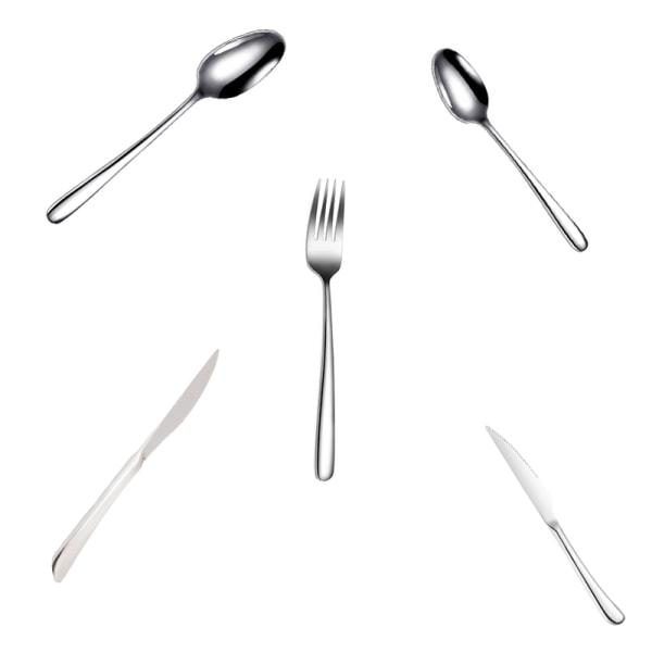 Elegant bestiksæt i rustfrit stål  Knife+Fork Set