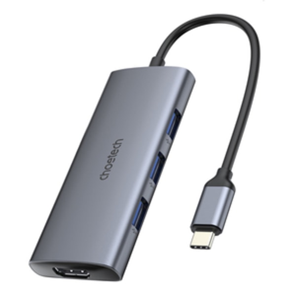 Adapter 7w1 Choetech HUB-M19 USB-C (silver)