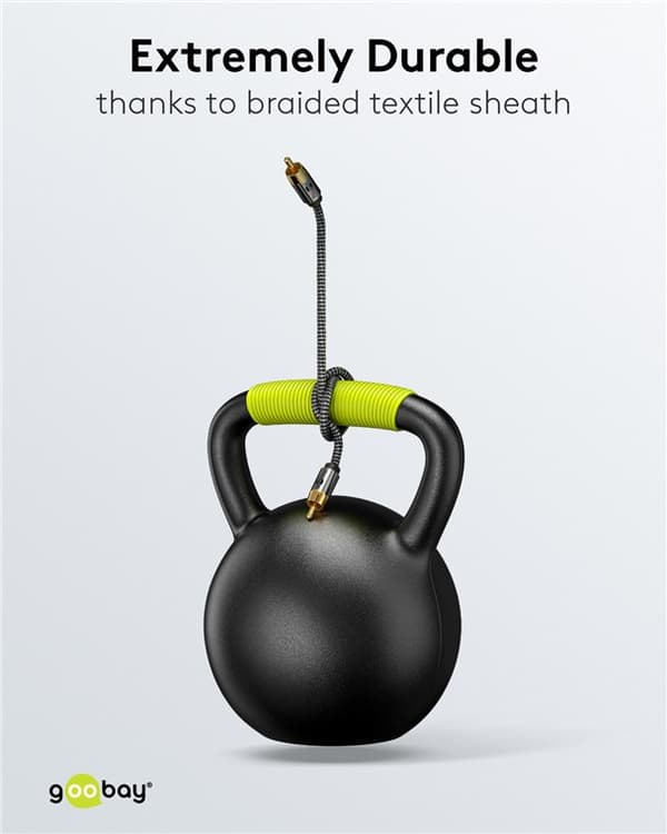 Mono RCA-kabel, 3 m