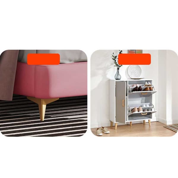 Runda Transparenta Stolsbensskydd - 2,5 cm, Grå Botten - 8-pack
