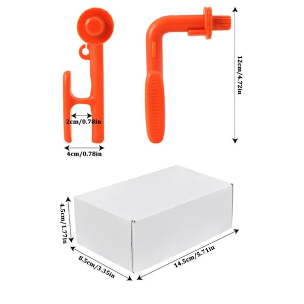 Crochet Hook Stand Orange - Manual Yarn Winder Crochet Helper for Beginners