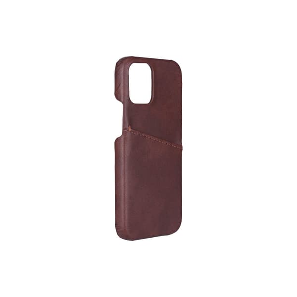 Mobilcover med Kortrum iPhone 12 Mini Brun