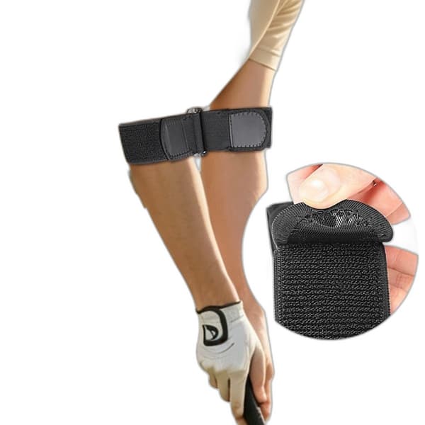 Golf sving träningsband 2-pack - elastiskt armstöd för stabil sving i golf, baseboll och softball, polyester för bekväm lång träning