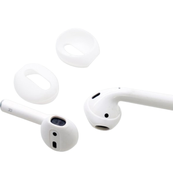 Öronskydd i silikon för AirPods 1/2 generation Vit