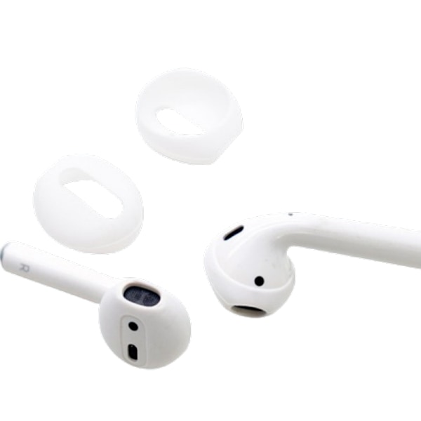 Silikone ørehætter cover til AirPods 1/2 generation Sort