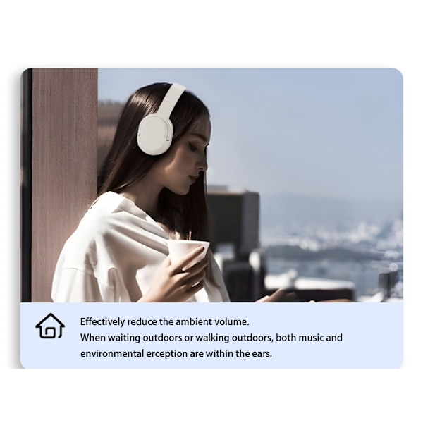 Langaton Bluetooth-kuuloke DR-86 Valkoinen