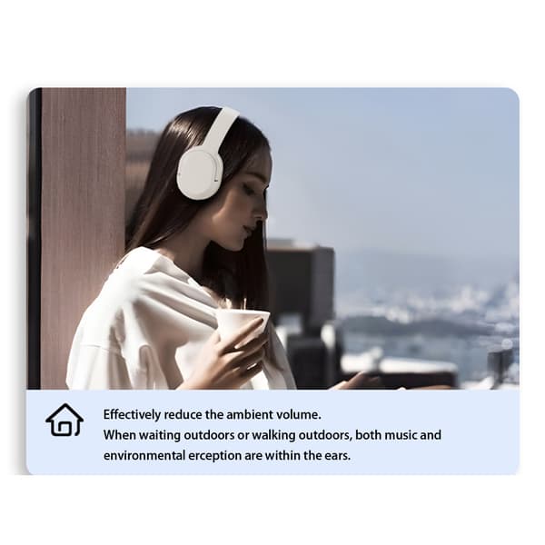 Trådløse Bluetooth-hovedtelefoner DR-86 Hvid