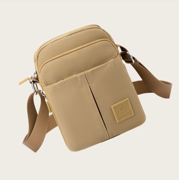 Minimalistisk skuldertaske til telefon Khaki Khaki