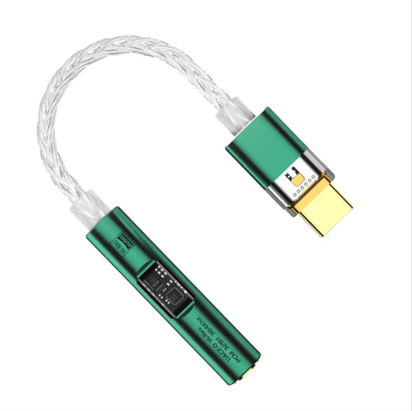 BA23 USB-C til 3,5 mm lydstikadapter med indbygget DAC Green Green