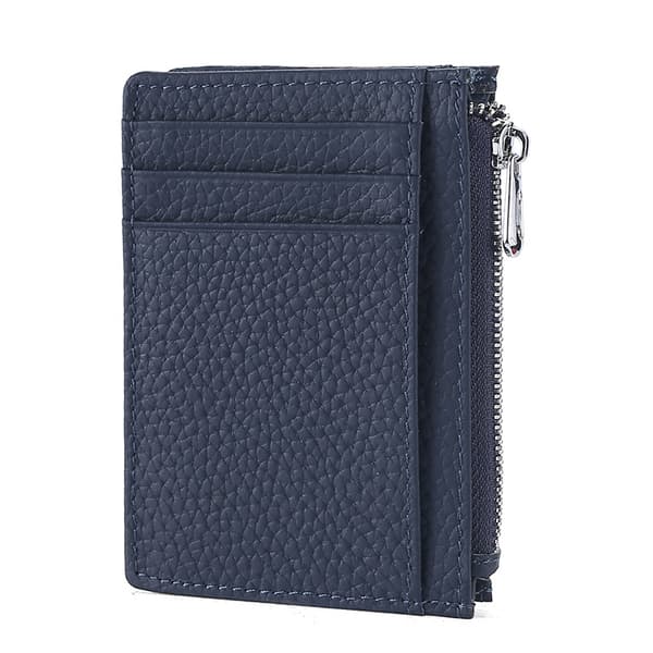 Slim Minimalistisk Tegnebog med RFID-Blokering Blue Blue