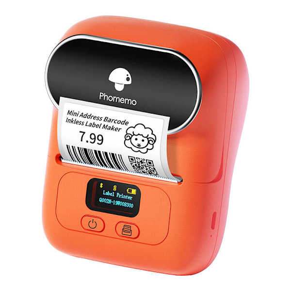 Phomemo M110 bærbar etiketprinter (orange)