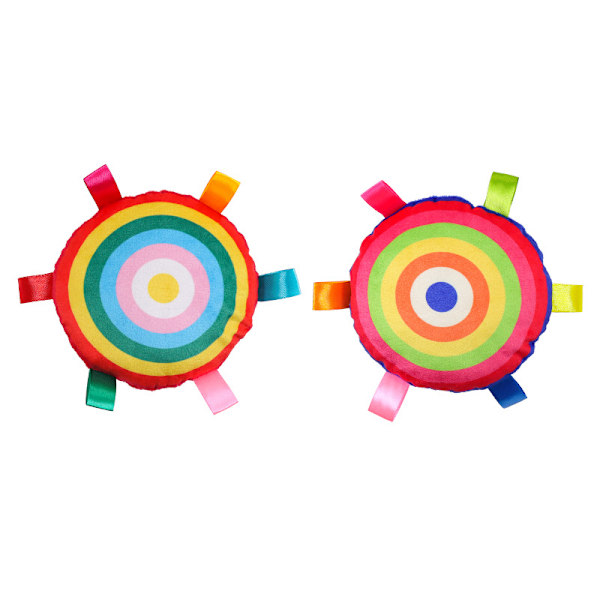 Plys Frisbee - Dyb Farve Regnbue model 1