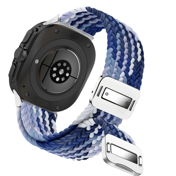 Samsung Watch 7 Ultra Elastic Woven Nylon Armband Blue Blue