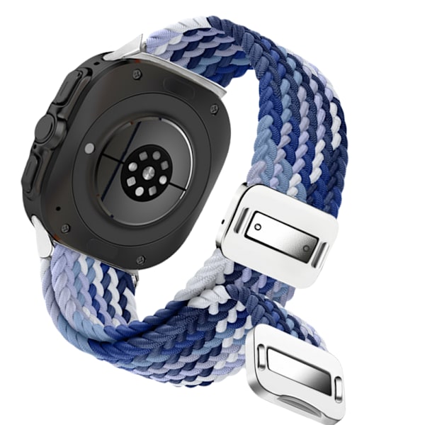 Samsung Watch 7 Ultra Elastic Woven Nylon Strap Blå