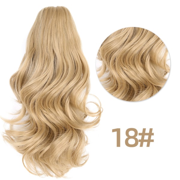 Golden Short Curly Clip-in Hestehale Hair Extension