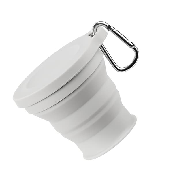 Hopfällbar mugg - 180 ml, bärbar och läckagesäker Grey Grey
