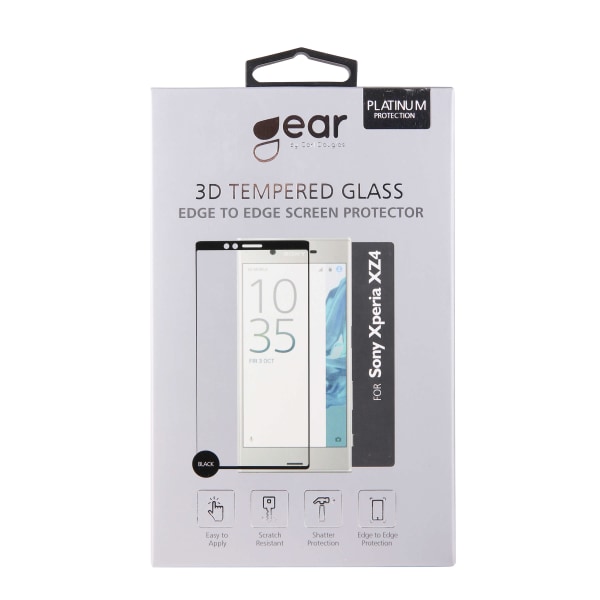 GEAR Härdat Glas 3D Full Cover Svart Sony Xperia XZ4 / Xperia 1