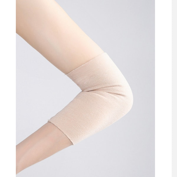 Silkeblanding Arm- og Håndledsærmer for Sommerkomfort Beige M