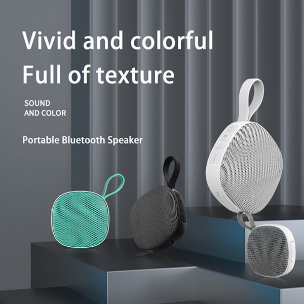 Magnetisk Bluetooth Vandtæt Højttaler White White