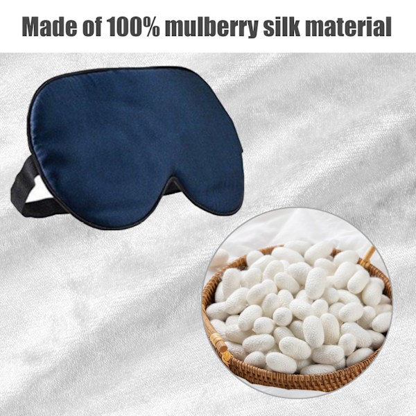 Sovmask mullbärssilke 2-pack Mörkblå