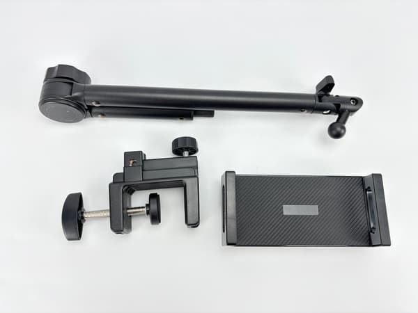 Dobbeltarmet telefonholder til skrivebord Model 2