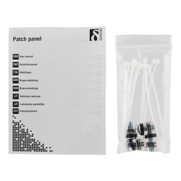 10" patch panel, 12xRJ45, Cat6, 1U, Krone LSA, unshielded