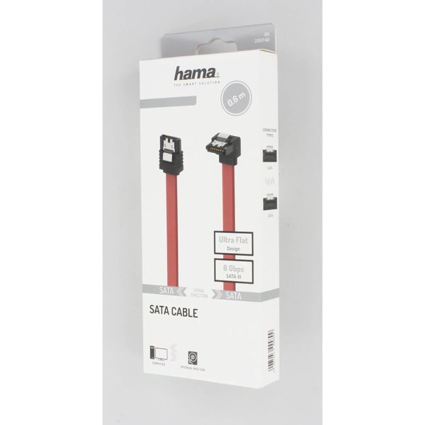 SATA Serial-ATA III 90° 6 Gbit/s Kabel Intern 0,60m