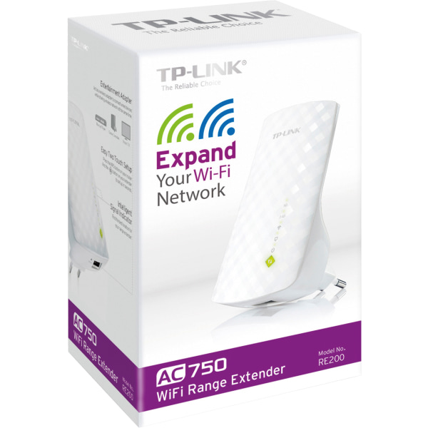 tplink AC750 Wi-Fi Range Ext., Dual Band 2.4/5GHz 805.11ac, 750M 441c |  Fyndiq