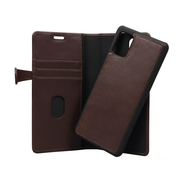 Wallet Læder Samsung A71 Brun