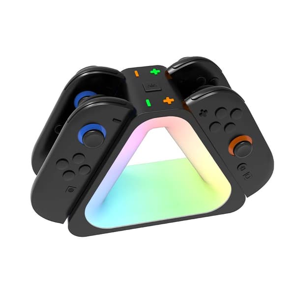 Triangle-opladerdock til Switch 2 – 4-i-1-controlleropladerbase