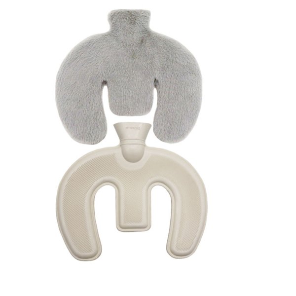 Alsidig U-formet varmtvandsflaske LightGrey LightGrey