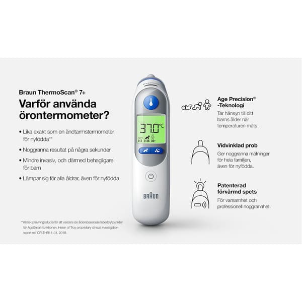 ThermoScan 7+ -ikä Precision IRT6525