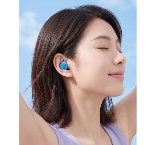 Silikoneørepropper til søvn med honeycomb-struktur, passiv støjreduktion og behagelig in-ear-pasform sky blue sky blue